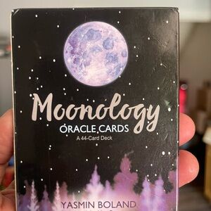 Mystical Oracle Card with Green and Black Design
